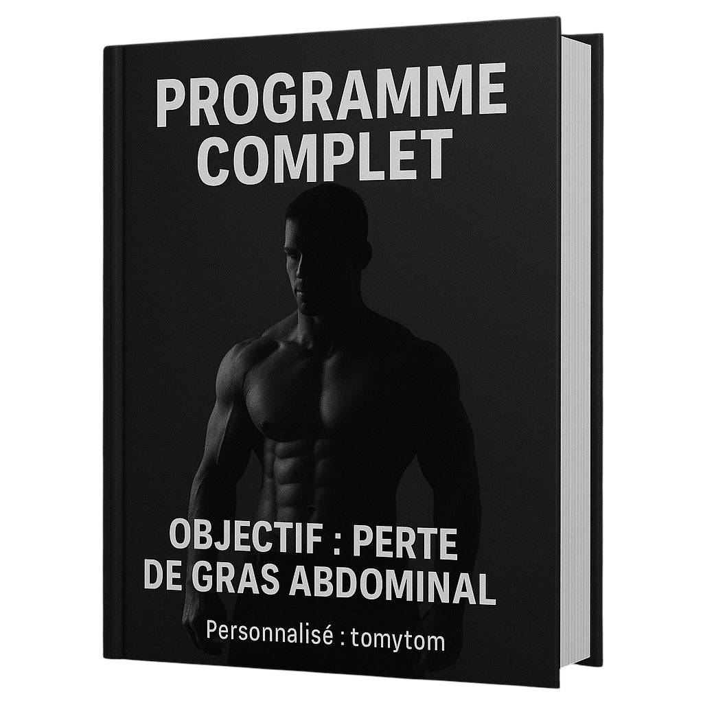 Programme complet - Objectif : Perte de gras abdominal - personnalisé pour tomytom