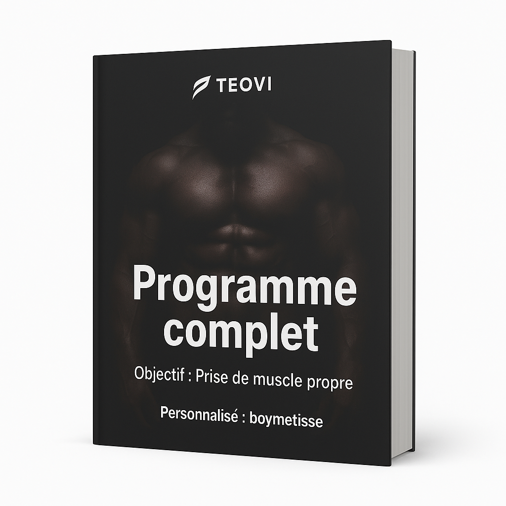 Programme complet : prise de muscle propre / personnalisée : boymetisse