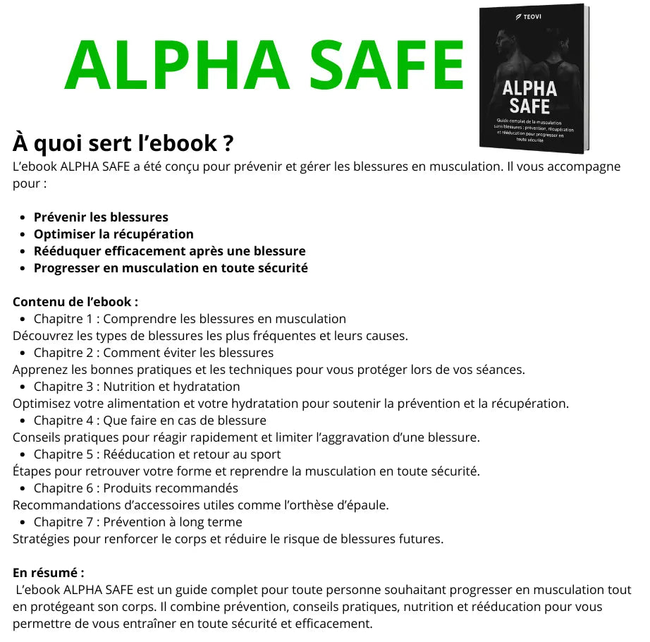 TEOVI HEALPRO – Orthèse d'épaule chauffante TEOVI