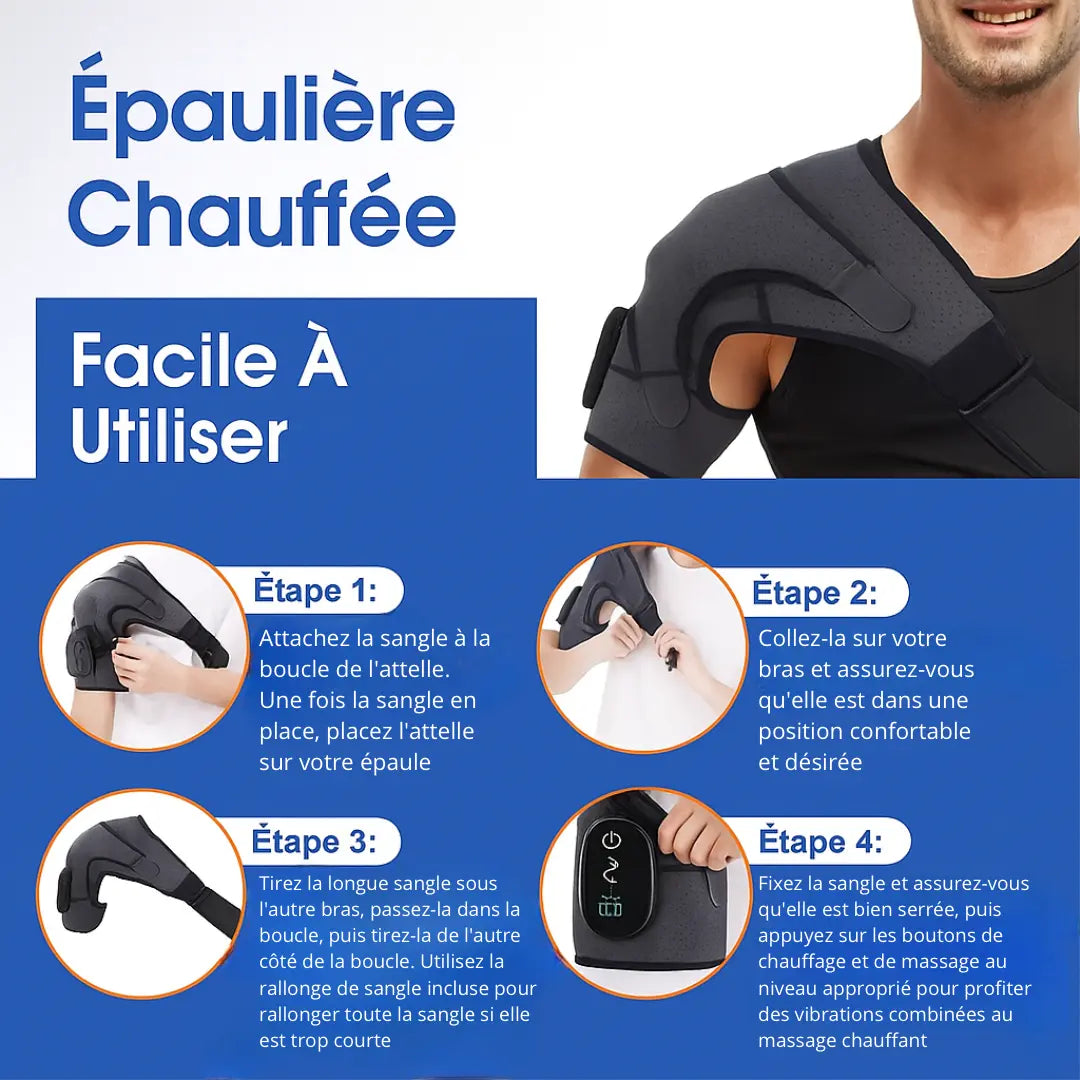 TEOVI HEALPRO – Orthèse d'épaule chauffante TEOVI